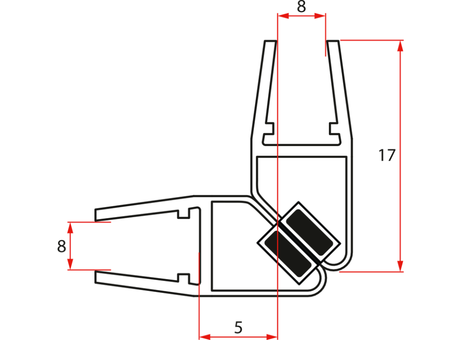 Polysan FORTIS magnet FORTIS, 1ks NDFL0342