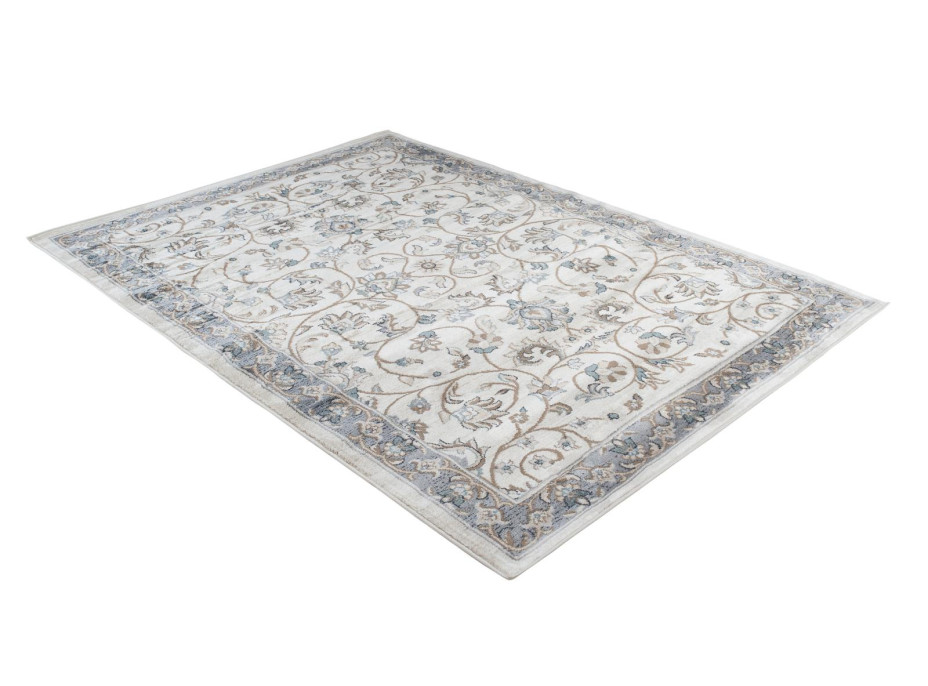 Kusový koberec DUBAI bola - biely/sivý - 120x170 cm