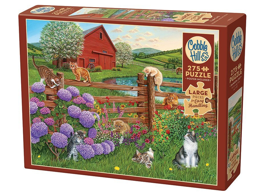 COBBLE HILL Puzzle Mačky na farme XL 275 dielikov