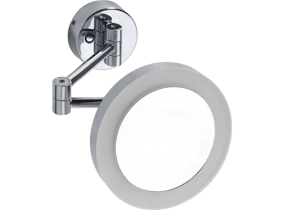 Sapho X-ROUND kozmetické zrkadlo s LED osvetlením ø 200mm, okrúhle, chróm XR016