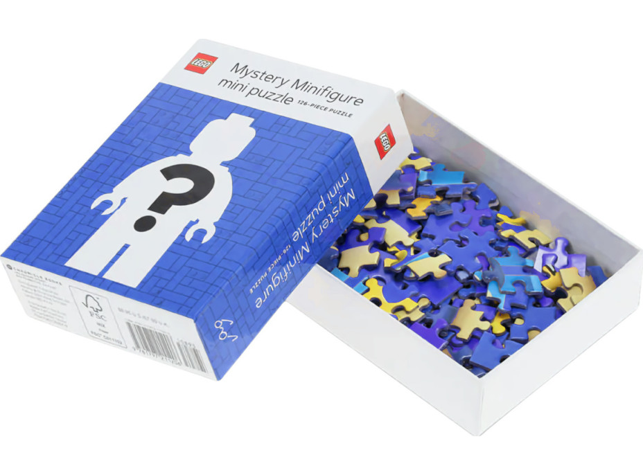 Chronicle Books Puzzle LEGO® Tajomná minifigúrka Modrá edícia 126 dielikov