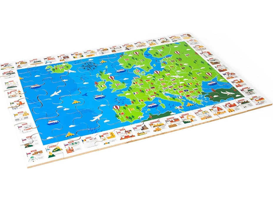 Bigjigs Toys Puzzle Európske pamiatky