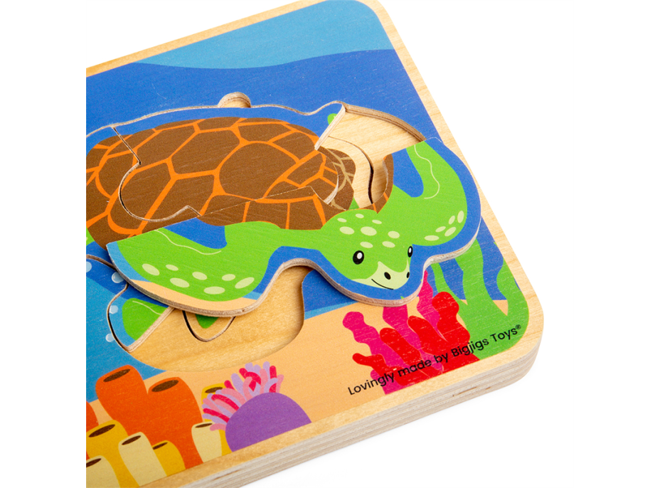 Bigjigs Toys Puzzle Životný cyklus korytnačky