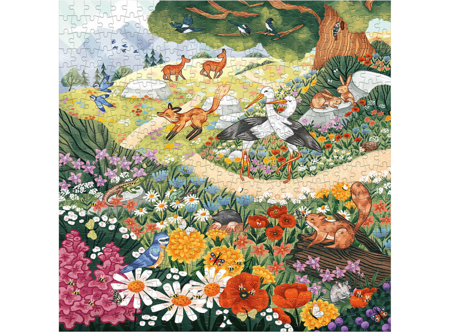 Magellan Rodinné puzzle sada 3v1 Džungľa, kvety a divoká zver Severu