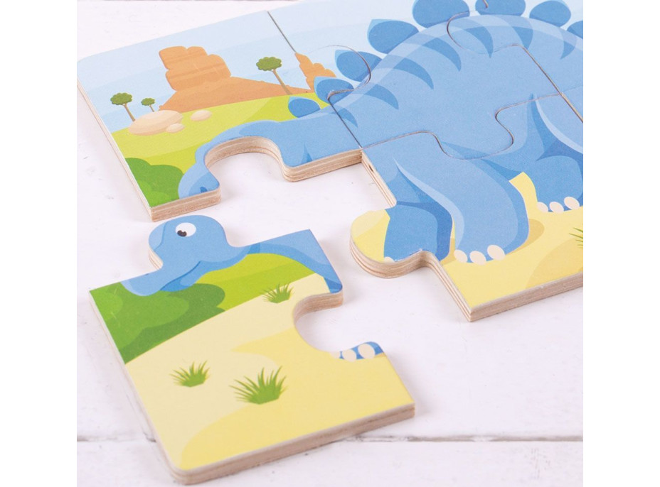 Bigjigs Toys Puzzle 3v1 dinosaury