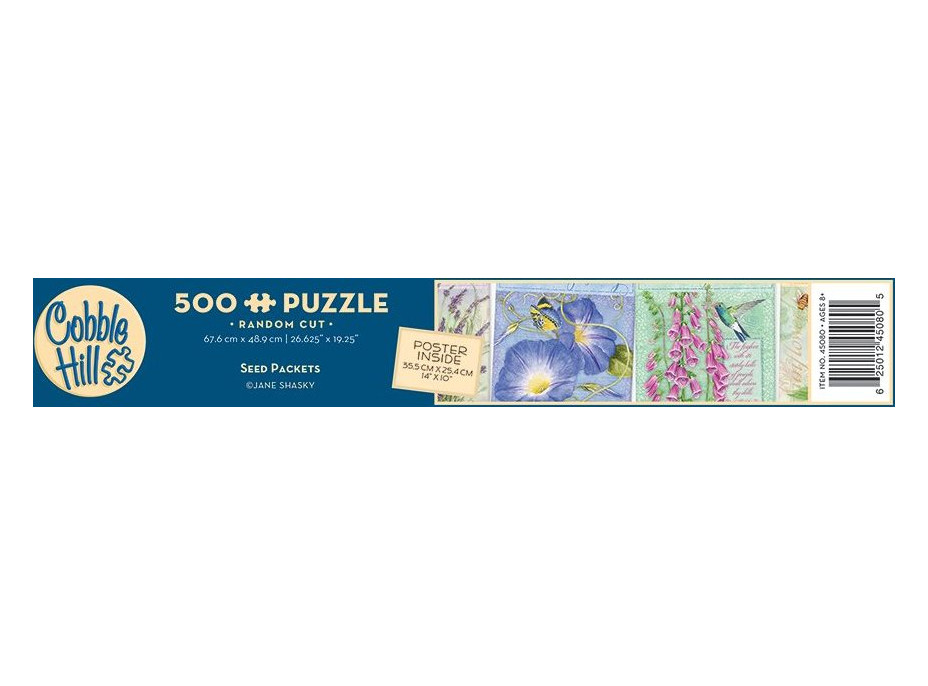 COBBLE HILL Puzzle Balíčky so semienkami 500 dielikov