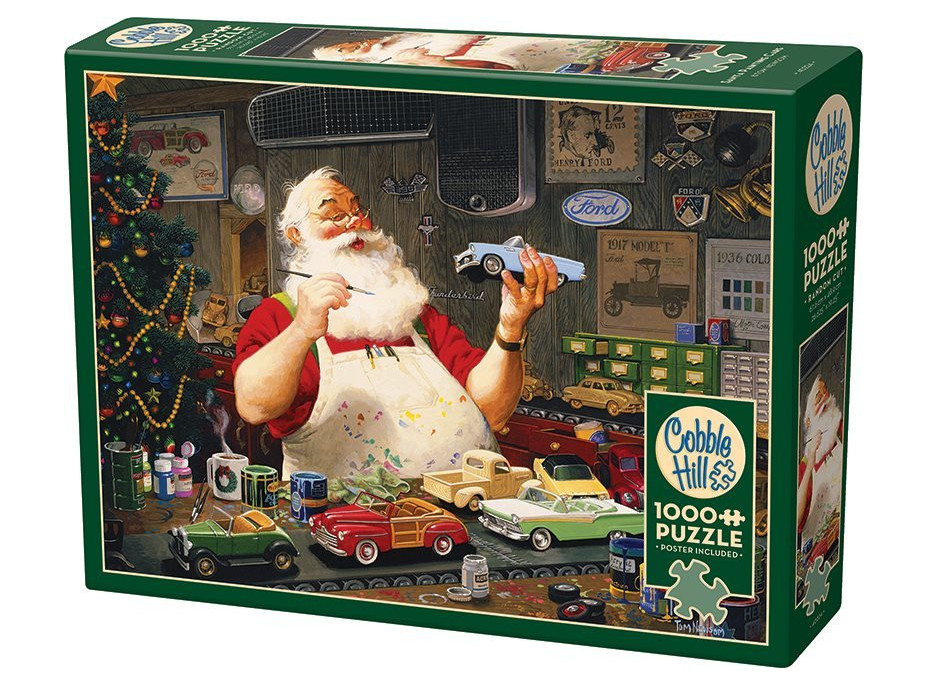 COBBLE HILL Puzzle Santa maľujúce autíčka 1000 dielikov