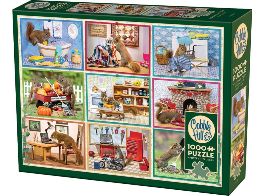 COBBLE HILL Puzzle Veveričky doma 1000 dielikov
