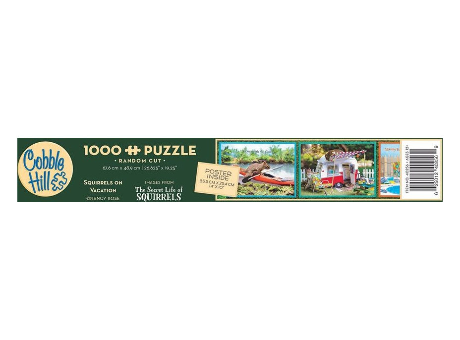 COBBLE HILL Puzzle Veveričky na prázdninách 1000 dielikov