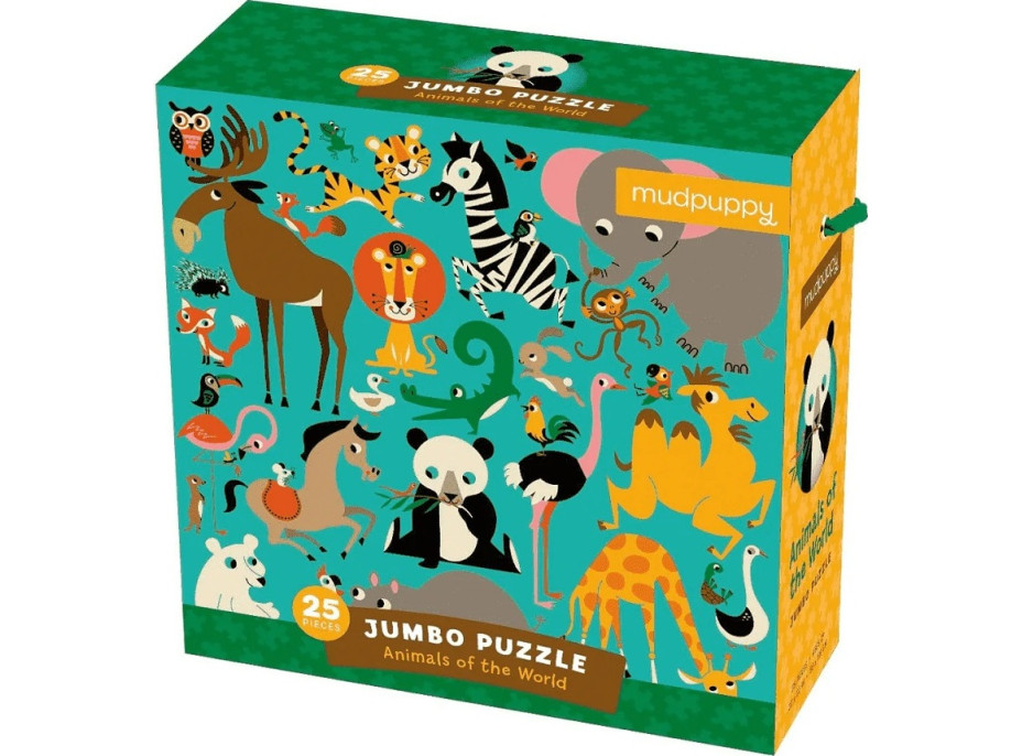 Mudpuppy Jumbo puzzle Zvieratká z celého sveta 25 dielikov