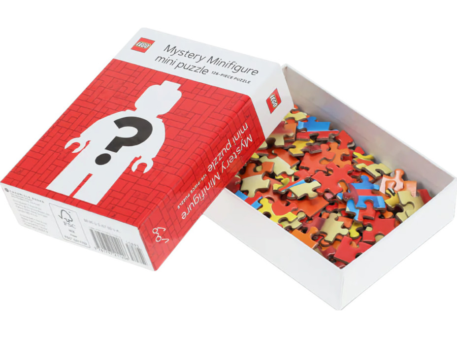 Chronicle Books Puzzle LEGO® Tajomná minifigúrka Červená edícia 126 dielikov