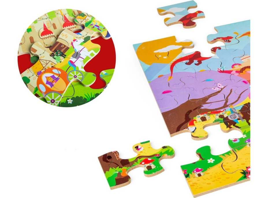 Bigjigs Toys Puzzle Fantasy svet