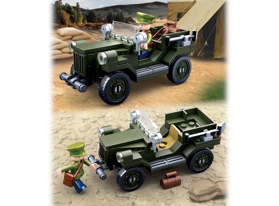 Sluban WWII M38-B0682 Sovietsky terénny automobil GAZ 67