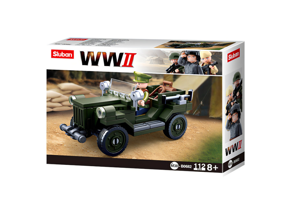 Sluban WWII M38-B0682 Sovietsky terénny automobil GAZ 67