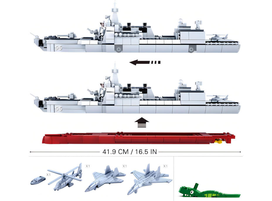 Sluban Model Bricks M38-B0700 Torpédový čln