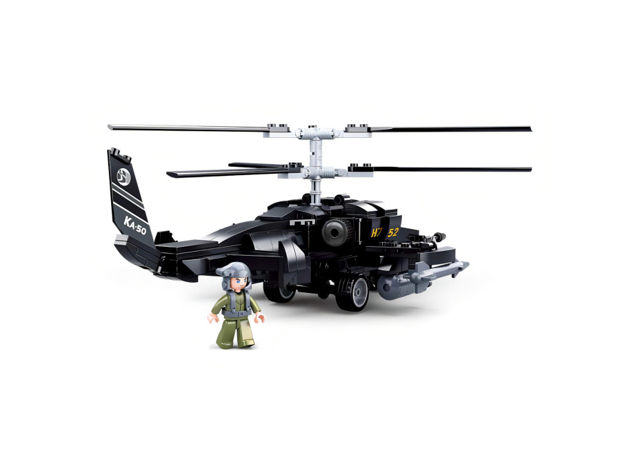 Sluban Model Bricks M38-B0752 Bojový vrtuľník Ka-50 Black Shark