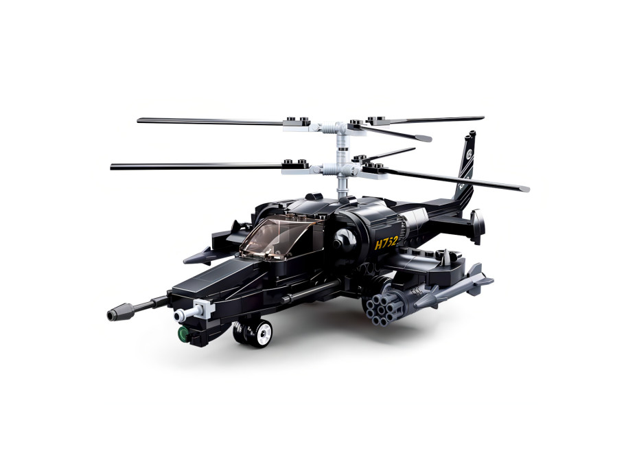 Sluban Model Bricks M38-B0752 Bojový vrtuľník Ka-50 Black Shark