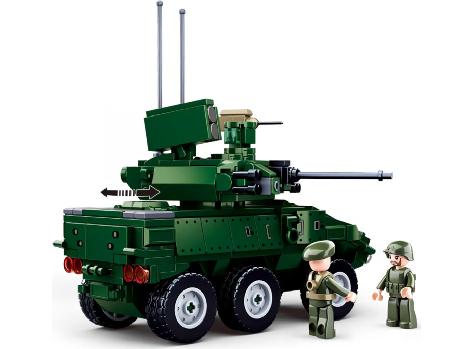 Sluban Model Bricks M38-B0753 Obrnené bojové vozidlo 6x6 EBRC Jaguar