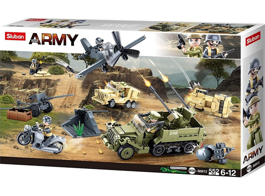 Sluban Army M38-B0812 Vojenské vozidlá