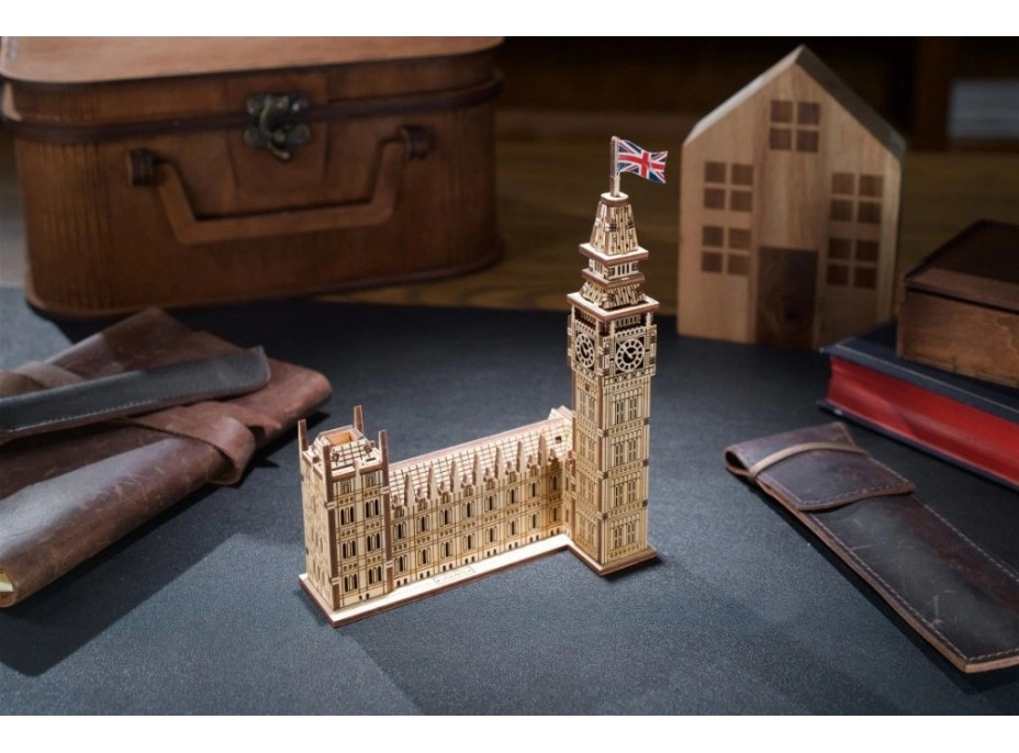 Ugears 3D drevené mechanické puzzle Big Ben