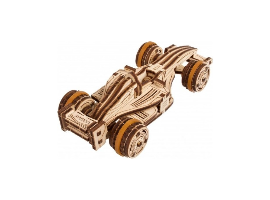 Ugears 3D drevené mechanické puzzle Compact Racer