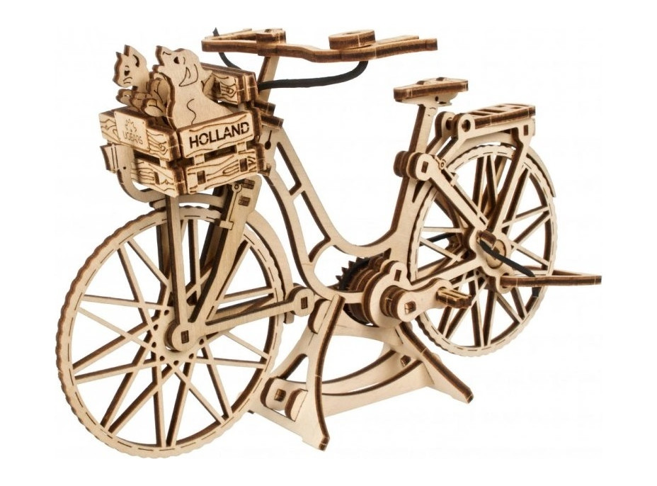 Ugears 3D drevené mechanické puzzle Bicykel Holland