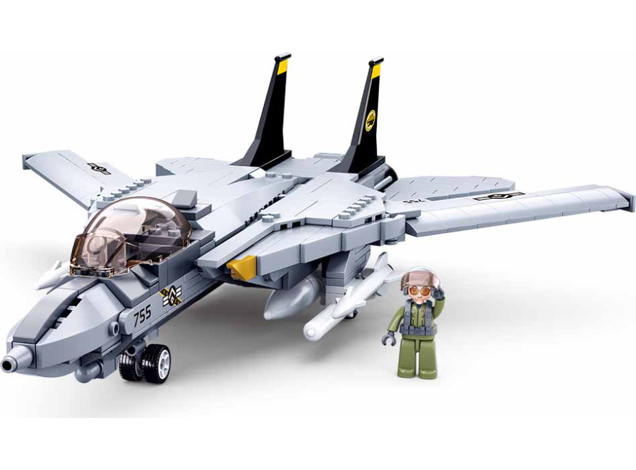 Sluban Model Bricks M38-B0755 Stíhacie lietadlo F-14 Tomcat