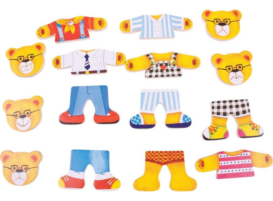 Bigjigs Toys Oblékací puzzle Medvedia rodinka