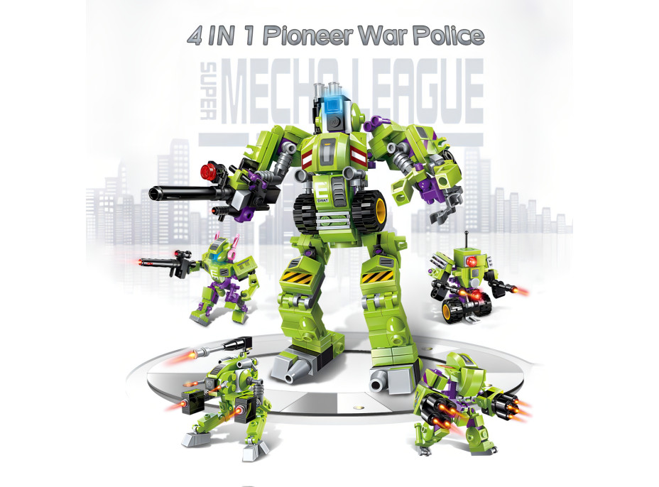 Qman Pioneer Police-Apocalypse 1802 sada 4v1