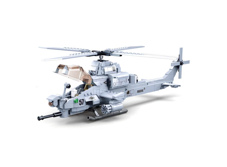 Sluban Army Model Bricks M38-B0838 Bojová helikoptéra AH-1Z Viper