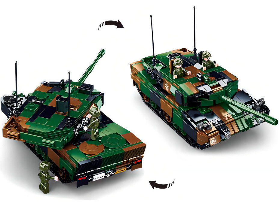 Sluban Model Bricks M38-B0839 Nemecký bojový tank Leopard 2A5