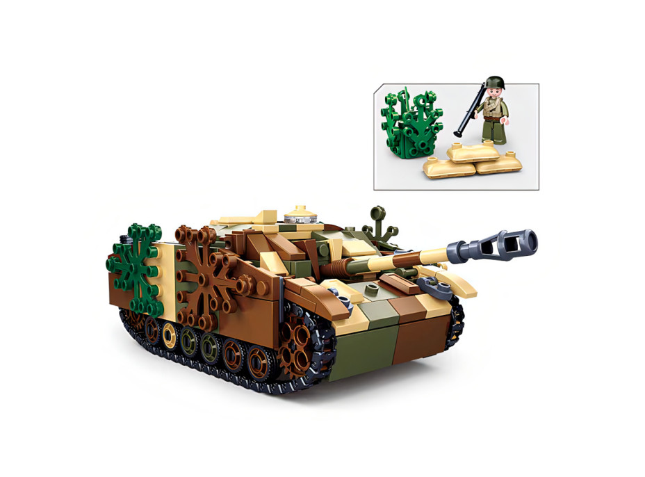 Sluban Army N38-B0858 Maskovaný obrnený tank