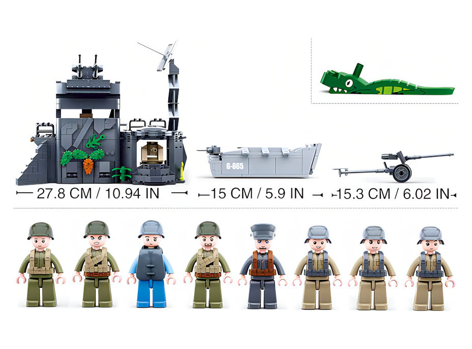 Sluban Army WW2 M38-B0861 Bunker v dunách