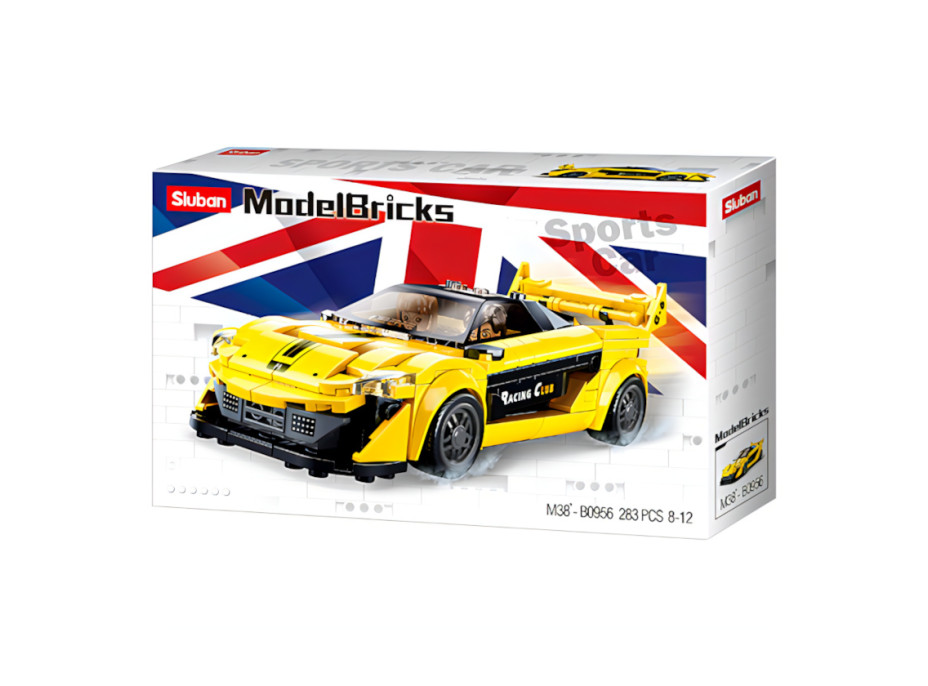 Sluban Model Bricks M38-B0956 Žltý anglický športiak