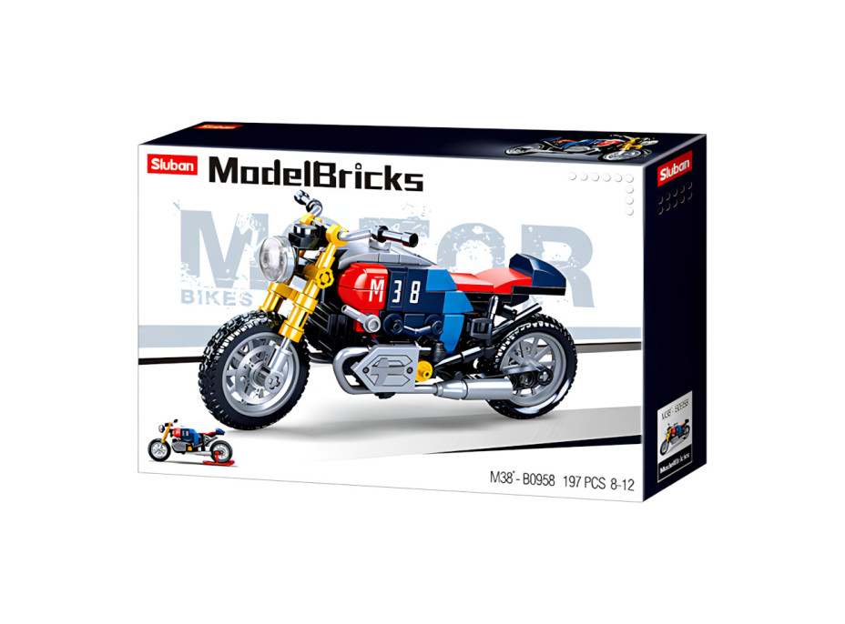 Sluban Model Bricks M38-B0958 Motorka Café racer