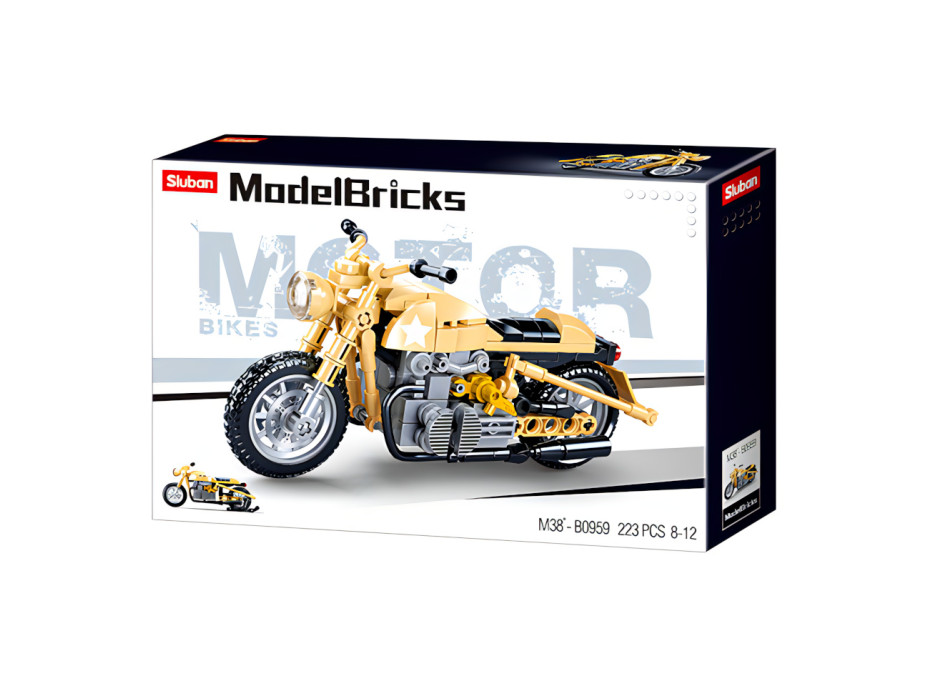 Sluban Model Bricks M38-B0959 Armádna motorka