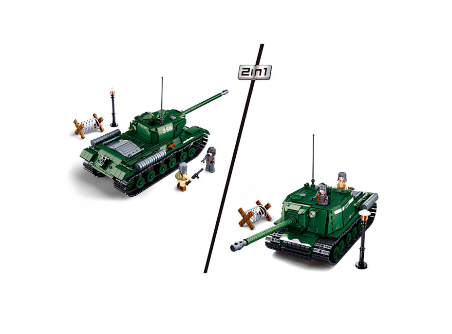 Sluban Bitka o Budapešť M38-B0979 Sovietsky ťažký tank IS-2 2 v 1