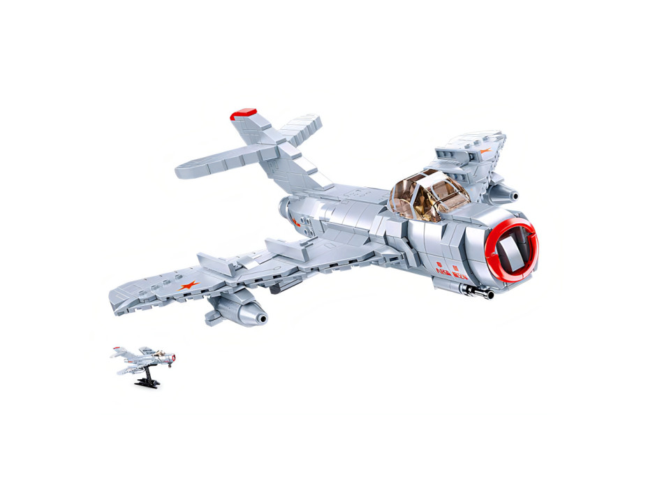 Sluban Model Bricks M38-B0983 Prúdové stíhacie lietadlo MiG-15