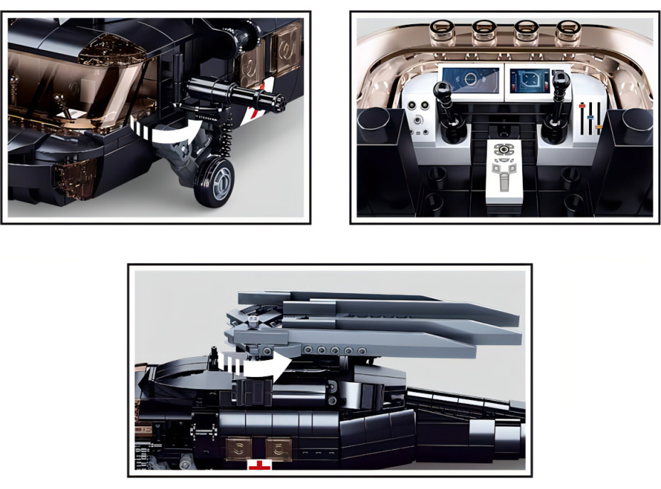 Sluban Model Bricks M38-B1012 Zdravotnícky vrtuľník UH-60 Black Hawk