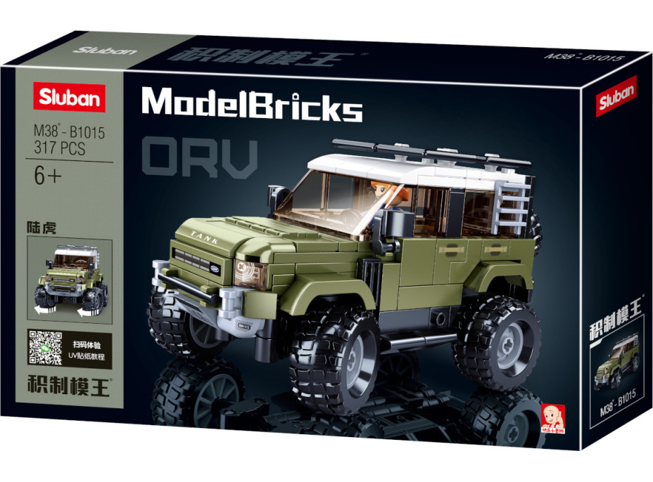 Sluban Model Bricks M38-B1015 Anglické SUV Attacker