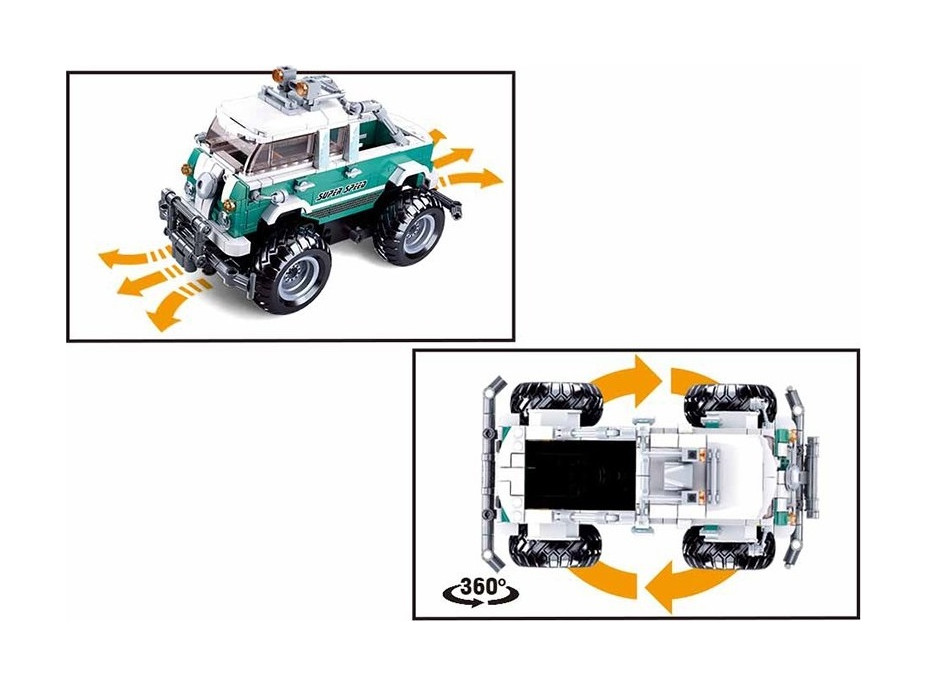 Sluban Power Bricks M38-B1020 Monster SUV vozidlo R/C T2 na diaľkové ovládanie