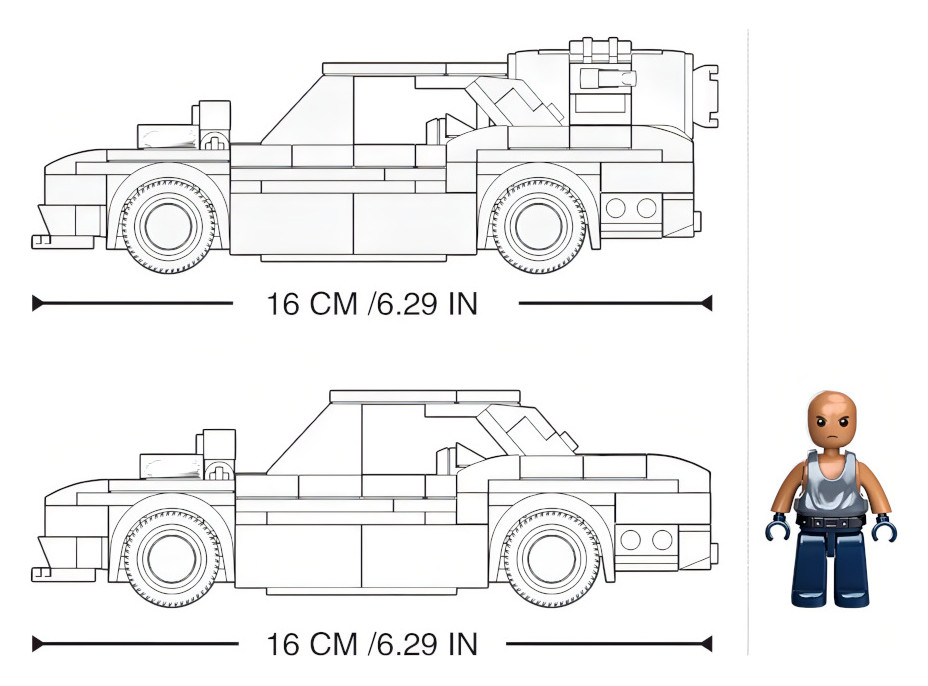 Sluban Model Bricks M38-B1085 Pouličné závodné auto 2v1