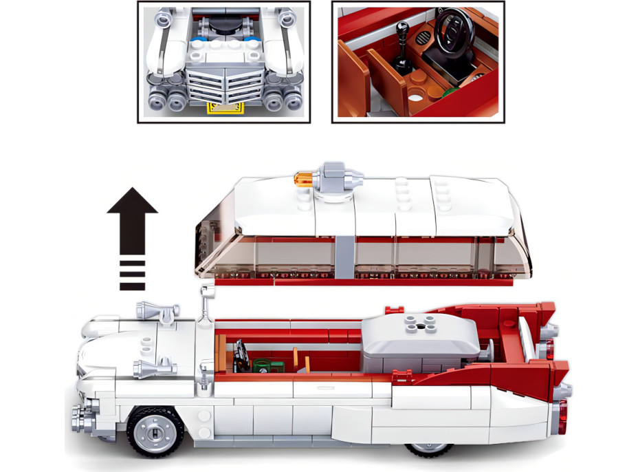 Sluban ModelBricks M38-B1099 Americký automobil pre lupičov