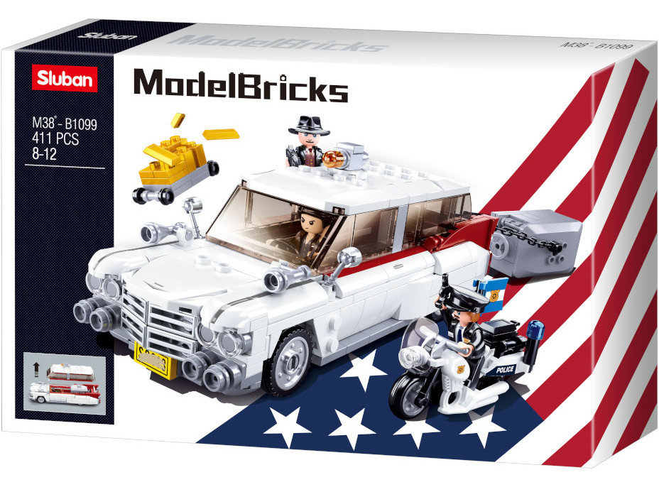 Sluban ModelBricks M38-B1099 Americký automobil pre lupičov