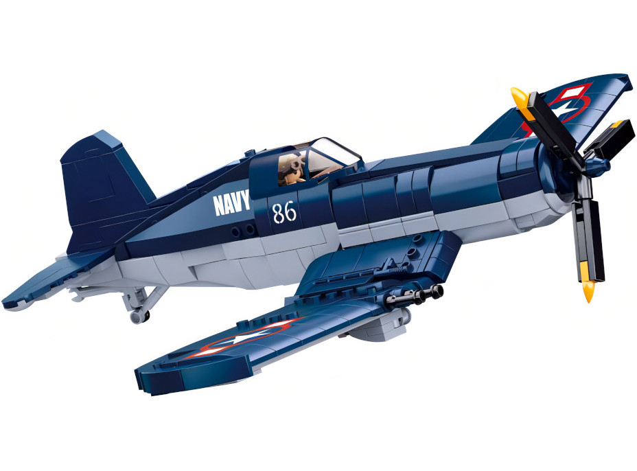 Sluban WWII M38-B1109 Americké stíhacie lietadlo F4U Corsair