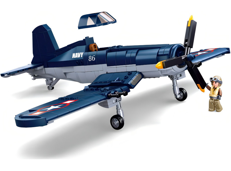 Sluban WWII M38-B1109 Americké stíhacie lietadlo F4U Corsair