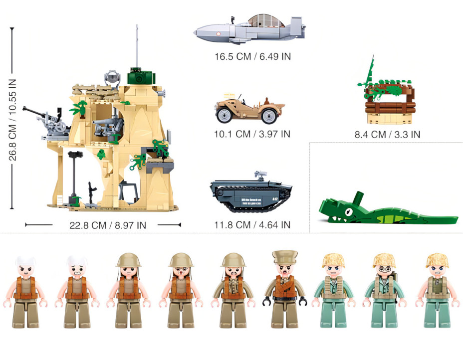 Sluban Army WW2 M38-B1111 Bitka o Iwodžime