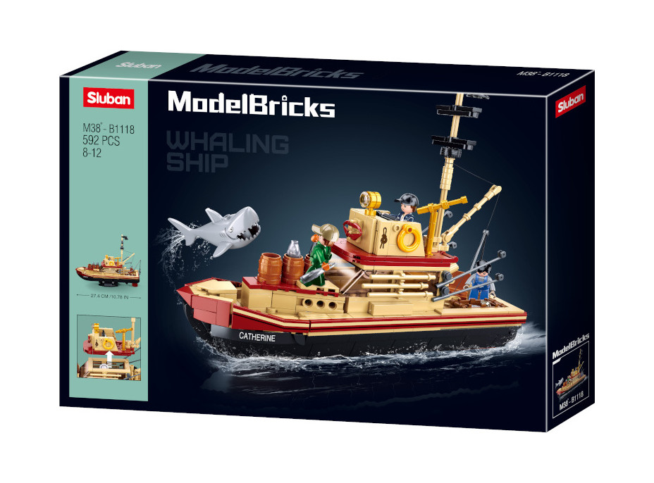 Sluban ModelBricks M38-B1118 Rybárska loď Catherine