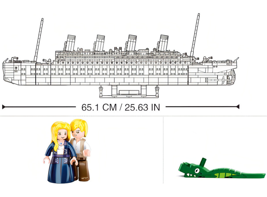 Sluban Titanic M38-B1122 Titanic extra veľký