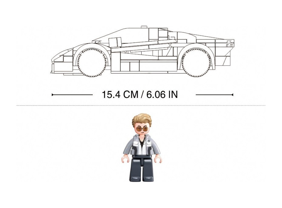 Sluban Model Bricks M38-B1127 Športové vozidlo 2002